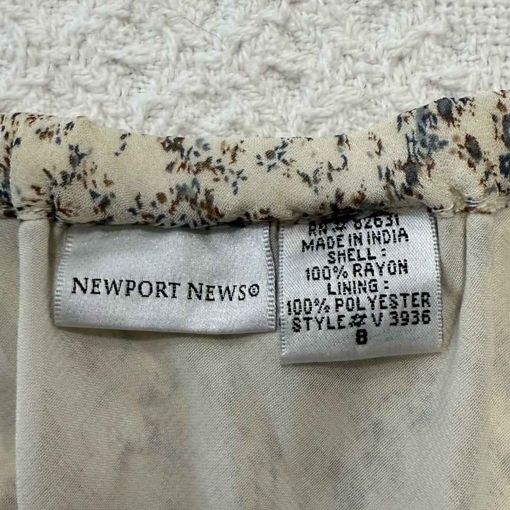 Newport News Fit and Flare Skirt with Ruffle (8) - Picture 2 of 6